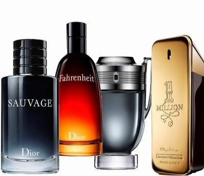 PROMO - Sauvage Dior+Fahrenheit Dior+212 Men Carolina Herrera+1 Million Paco Rabanne